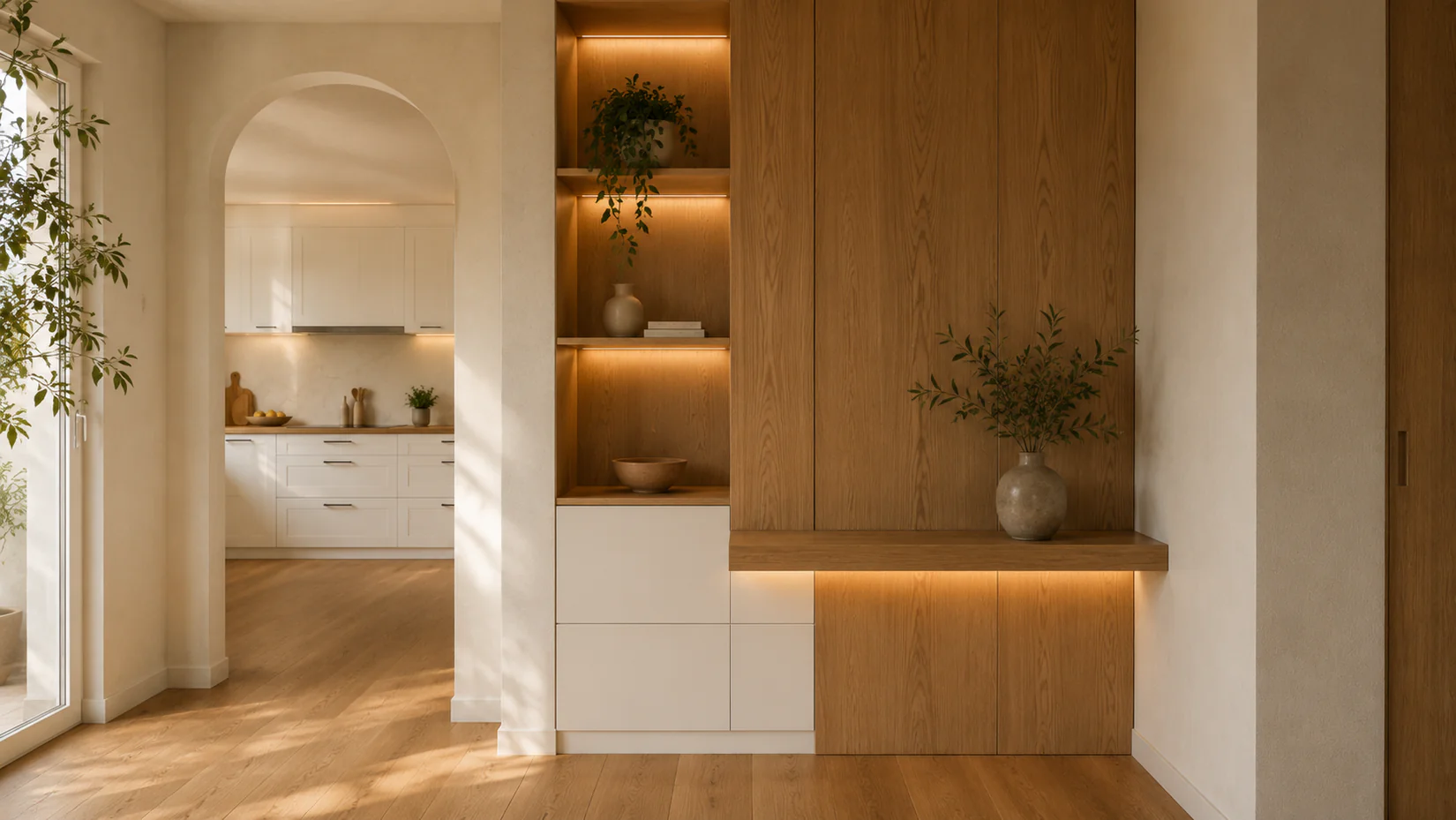 Carpintería interior con iluminación integrada en Cambrils